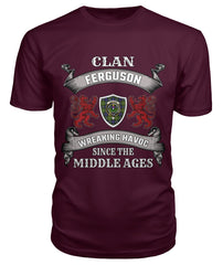Clan Ferguson Family Tartan 2D T-shirt JS15 Ferguson Tartan Clan Tartan T-Shirt Maroon S Ferguson Tartan Clan