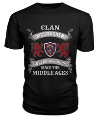 Clan McCracken Tartan 2D T-ShirtBZ34 McCracken Tartan 2D T-Shirt Tartan T-Shirt Black S McCracken Tartan 2D T-Shirt