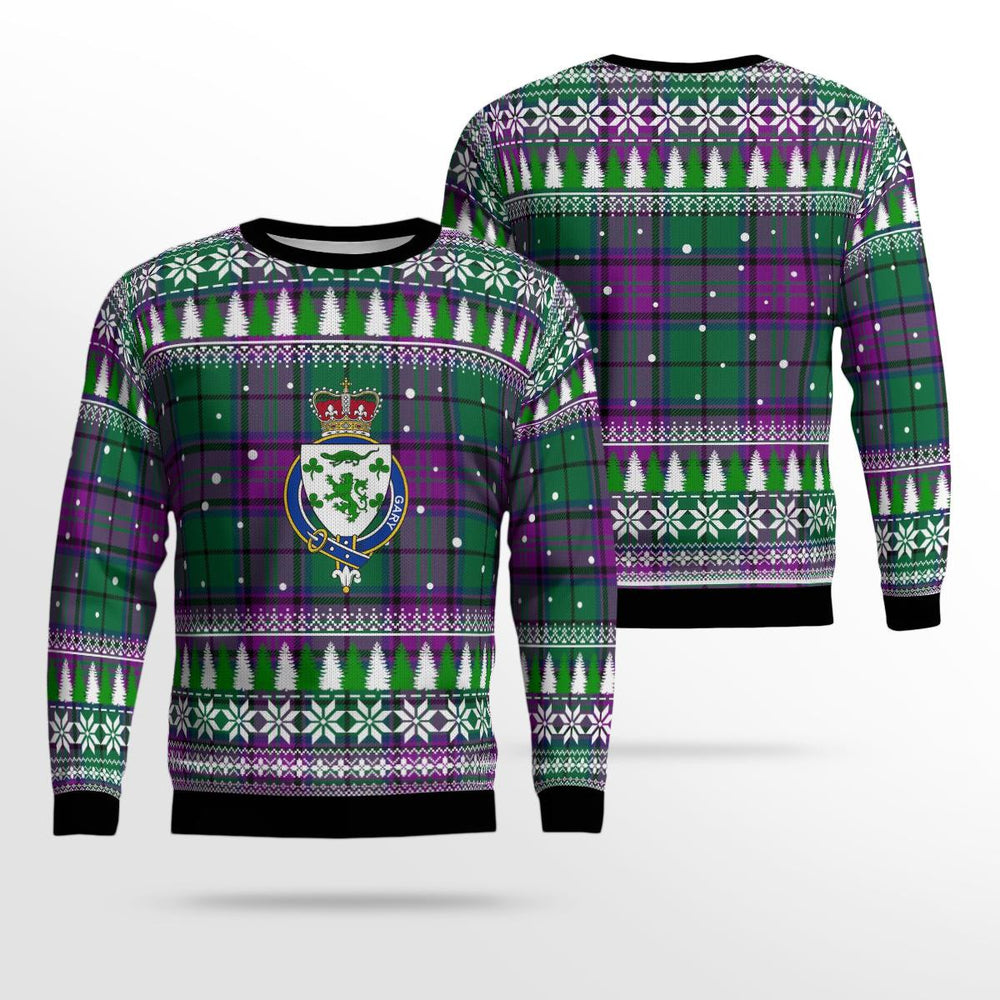 Clan Gary Modern Crest Tartan Christmas Ugly Sweater UT62 Gary Modern Sweater Crest Tartan Tartan Ugly Sweater