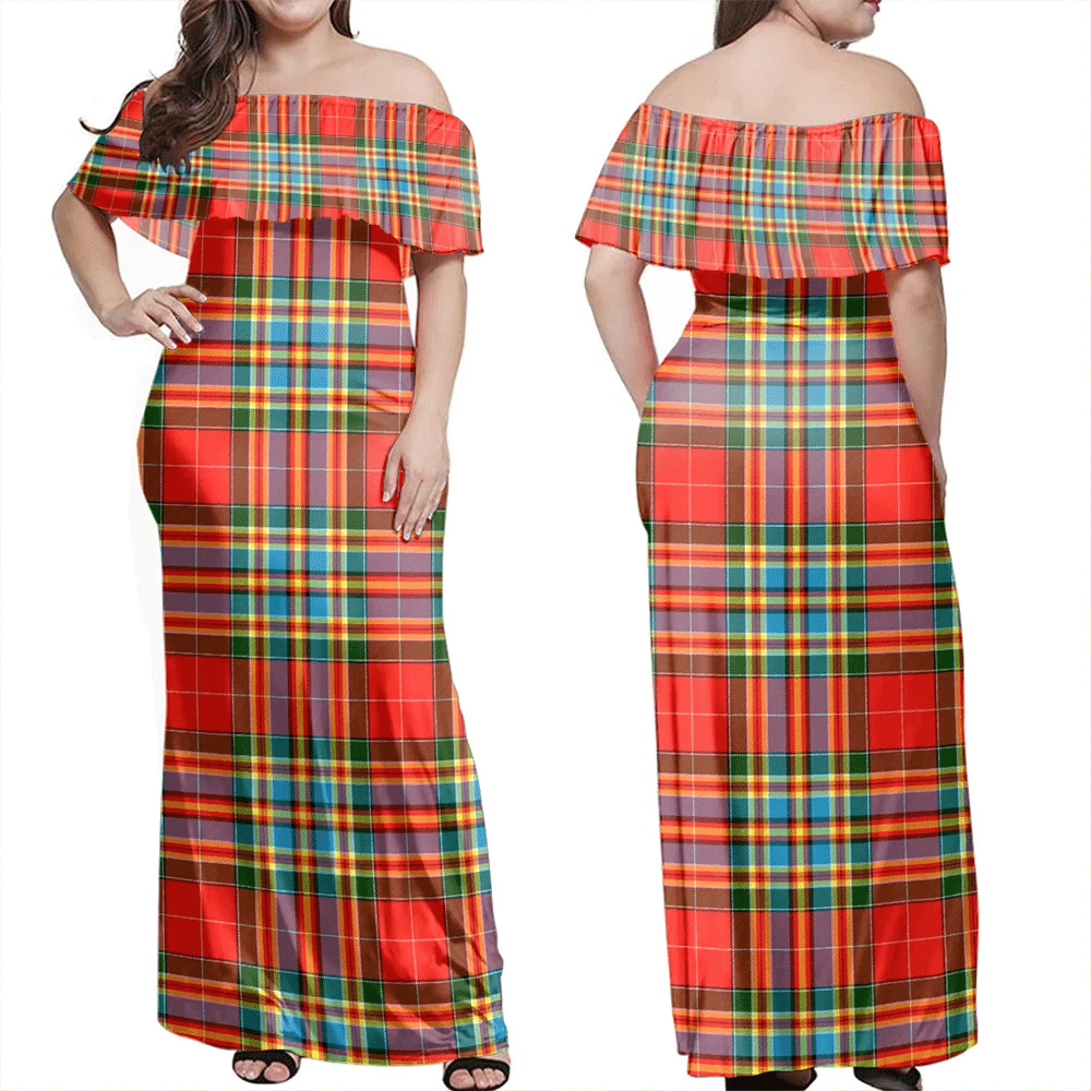 Clan Chattan Tartan Hawaii Dress PZ31 Clan Chattan Tartan Hawaii Dress