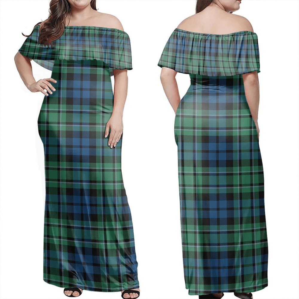 Clan MacCallum Ancient Tartan Hawaii Dress QU96 Clan MacCallum Tartan Hawaii Dress