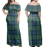 Clan MacCallum Ancient Tartan Hawaii Dress QU96 Clan MacCallum Tartan Hawaii Dress