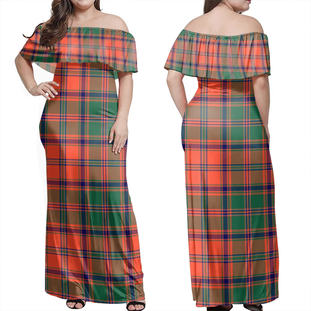 Clan Stewart Of Appin Ancient Tartan Hawaii Dress EL65 Clan Stewart of Appin Tartan Hawaii Dress