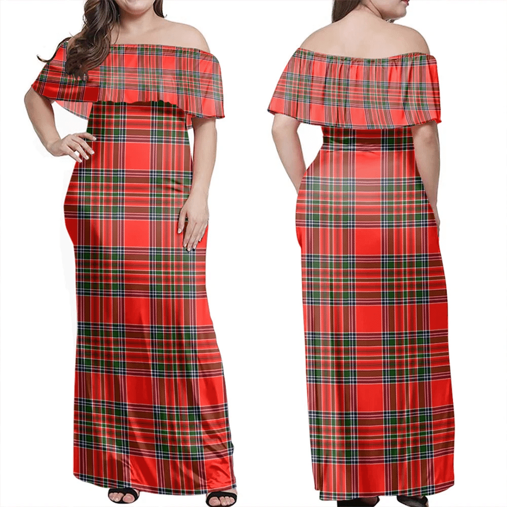 Clan MacBean Modern Tartan Hawaii Dress VV25 Clan MacBean Tartan Hawaii Dress