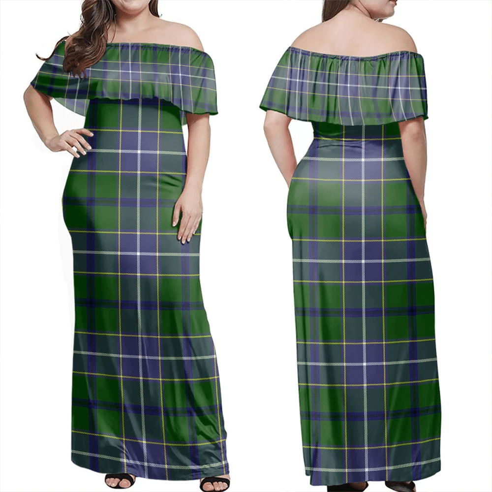 Clan Wishart Hunting Modern Tartan Hawaii Dress LK21 Clan Wishart Tartan Hawaii Dress