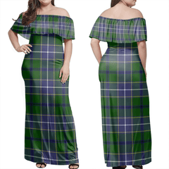 Clan Wishart Hunting Modern Tartan Hawaii Dress LK21 Clan Wishart Tartan Hawaii Dress