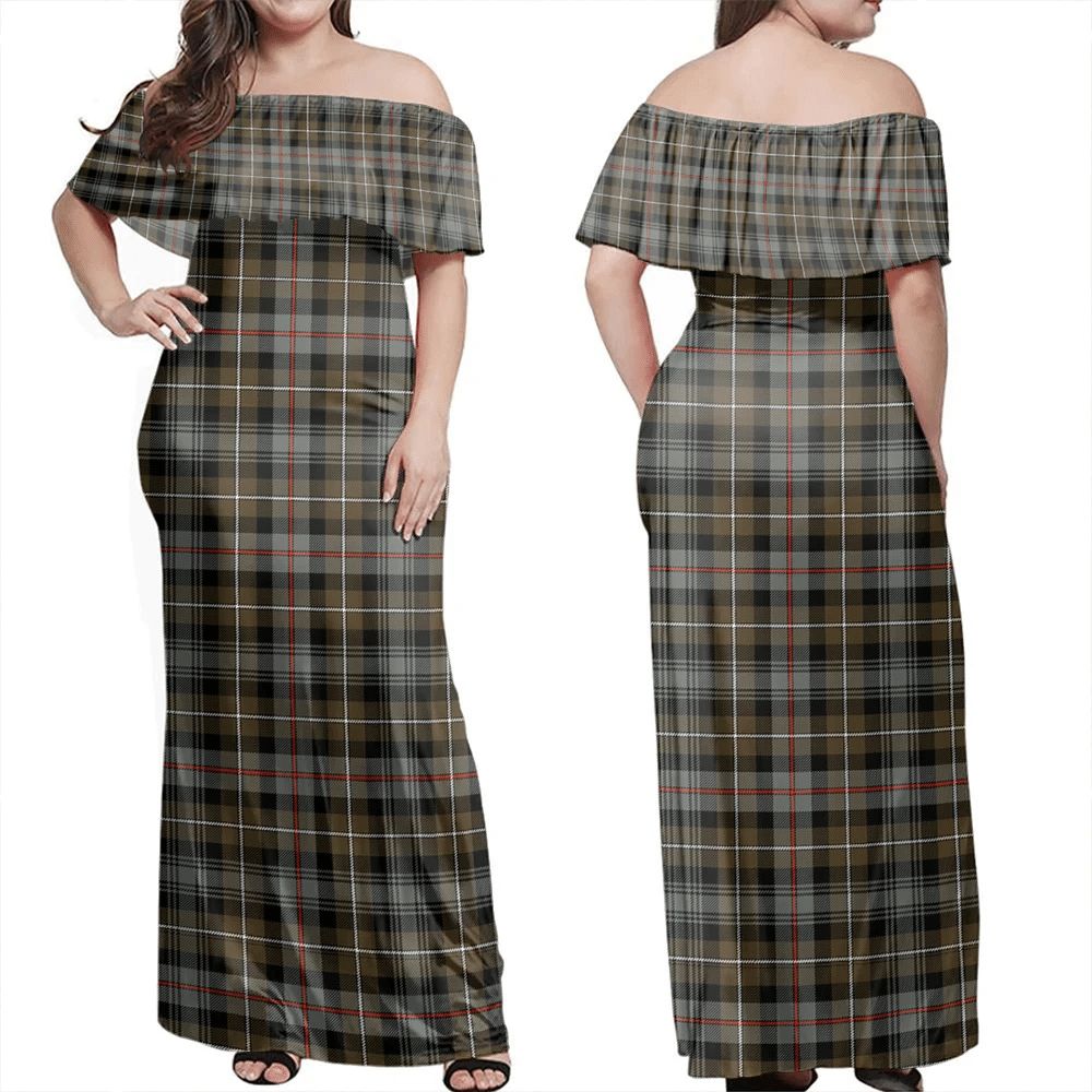 Clan MacKenzie Weathered Tartan Hawaii Dress QQ53 Clan MacKenzie Tartan Hawaii Dress