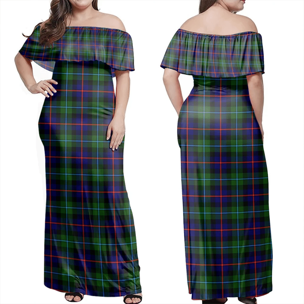Clan Campbell Of Cawdor Modern Tartan Hawaii Dress XE36 Clan Campbell of Cawdor Tartan Hawaii Dress