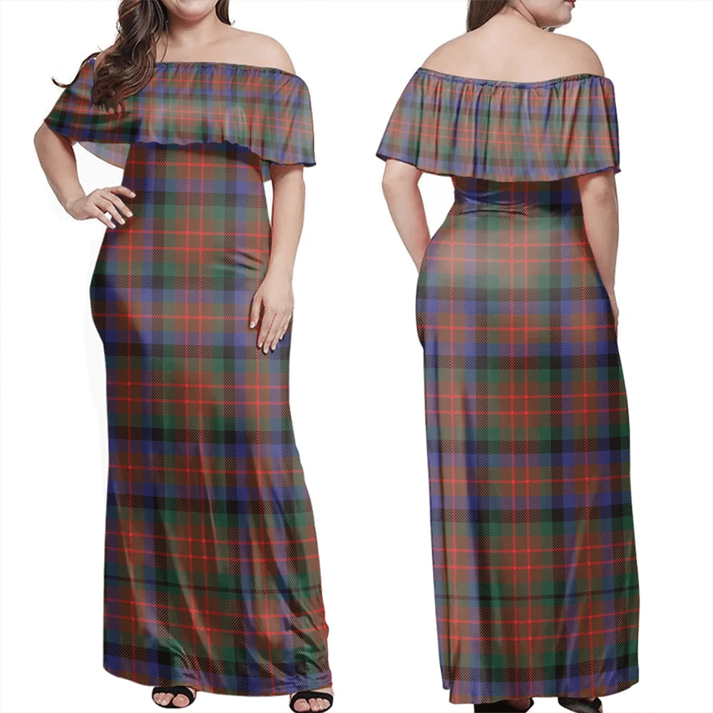 Clan MacDuff Hunting Modern Tartan Hawaii Dress TK64 Clan MacDuff Tartan Hawaii Dress