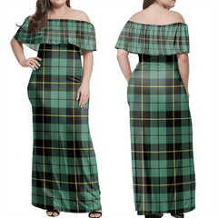 Clan Wallace Hunting Ancient Tartan Hawaii Dress BN96 Clan Wallace Tartan Hawaii Dress