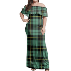 Clan Wallace Hunting Ancient Tartan Hawaii Dress BN96 Clan Wallace Tartan Hawaii Dress