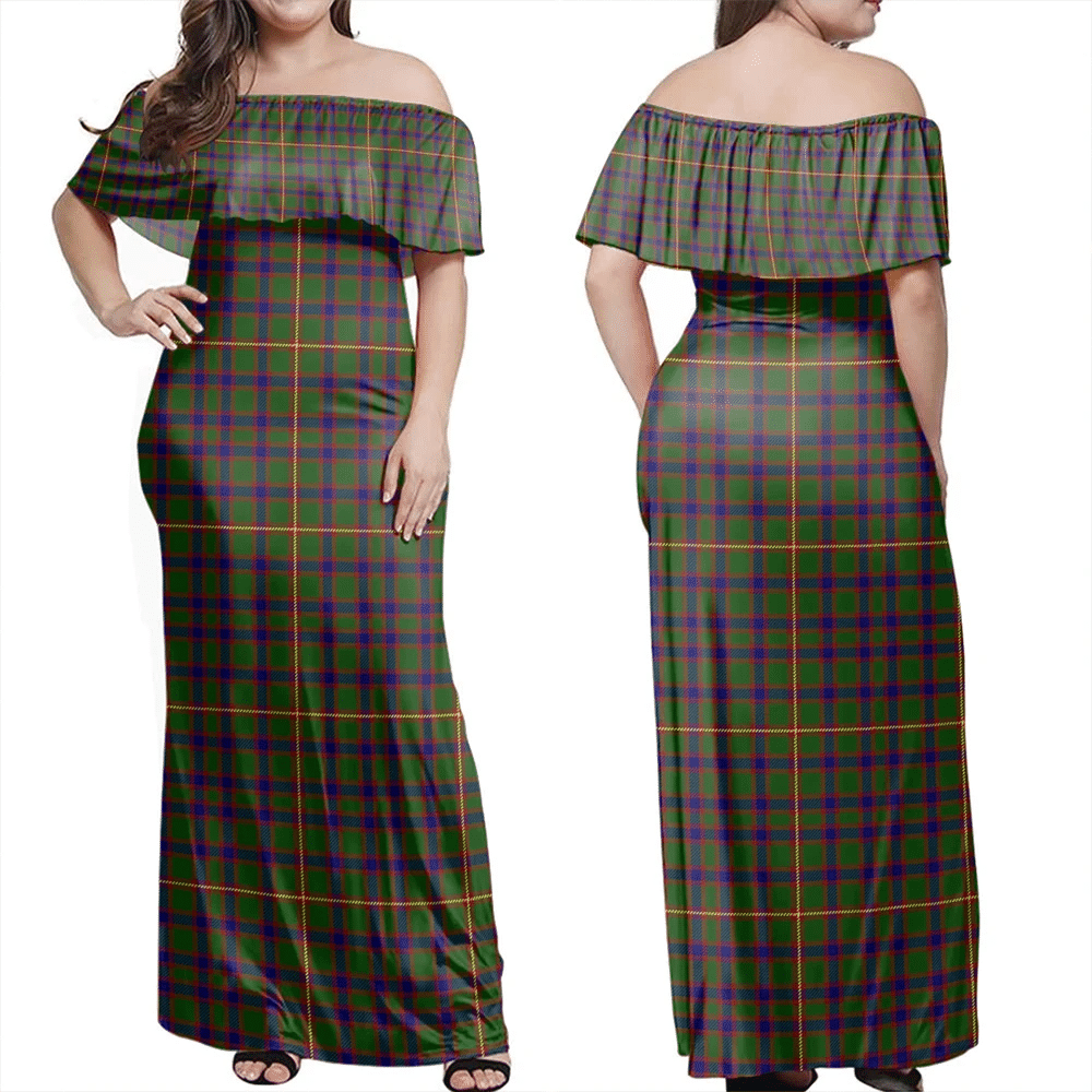 Clan Hall Tartan Hawaii Dress QY23 Clan Hall (Hall Tartan) Tartan Hawaii Dress