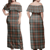 Clan Murray Of Atholl Weathered Tartan Hawaii Dress NN88 Clan Murray Tartan Hawaii Dress