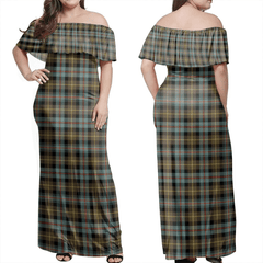 Clan Farquharson Weathered Tartan Hawaii Dress MQ44 Clan Farquharson Tartan Hawaii Dress