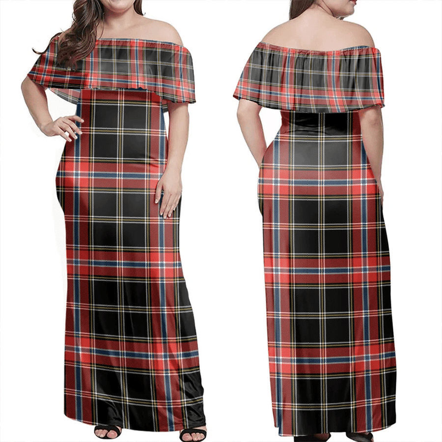 Clan Norwegian Night Tartan Hawaii Dress RO48 Clan Norwegian Tartan Hawaii Dress