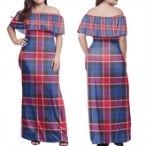Clan Graham Of Menteith Red Tartan Hawaii Dress NE73 Clan Graham Tartan Hawaii Dress