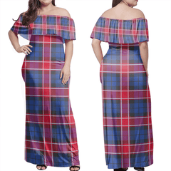 Clan Graham Of Menteith Red Tartan Hawaii Dress NE73 Clan Graham Tartan Hawaii Dress