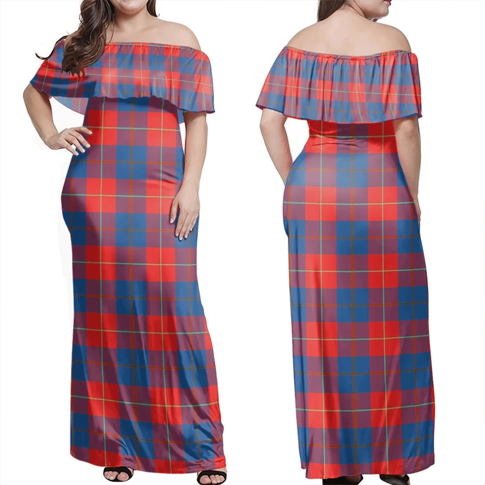 Clan Galloway Red Tartan Hawaii Dress TC10 Clan Galloway Tartan Hawaii Dress