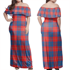 Clan Galloway Red Tartan Hawaii Dress TC10 Clan Galloway Tartan Hawaii Dress