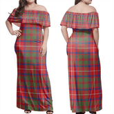Clan Shaw Red Modern Tartan Hawaii Dress FU41 Clan Shaw Tartan Hawaii Dress
