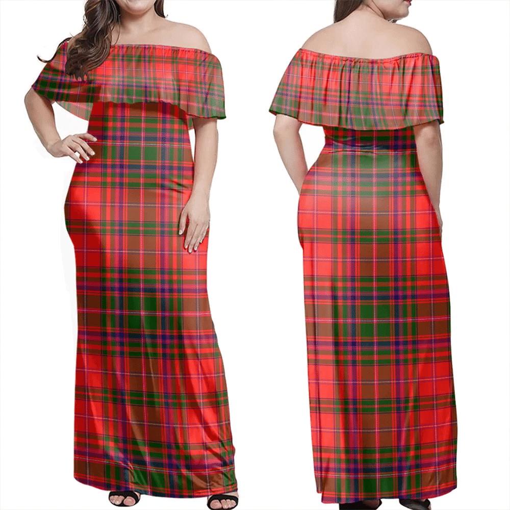 Clan MacDougall Modern Tartan Hawaii Dress WV93 Clan MacDougall Tartan Hawaii Dress
