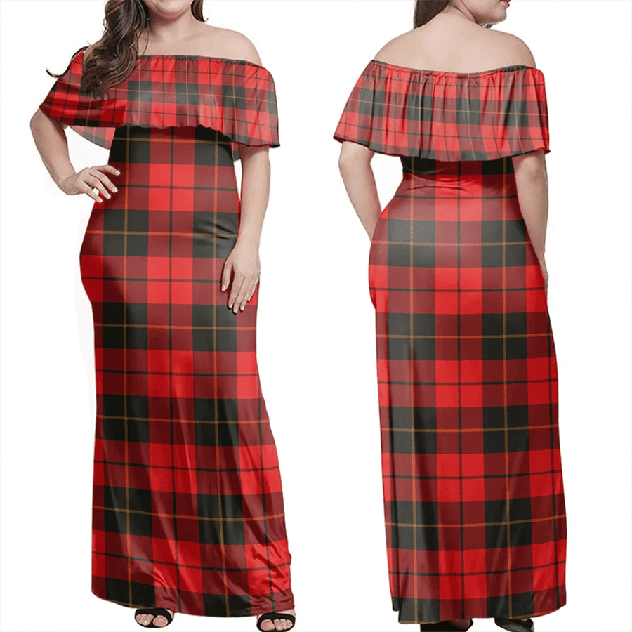 Clan Wallace Weathered Tartan Hawaii Dress ZB70 Clan Wallace Tartan Hawaii Dress