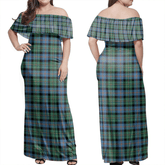 Clan Malcolm Ancient Tartan Hawaii Dress DS81 Clan Malcolm Tartan Hawaii Dress