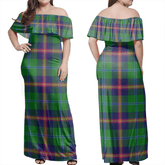 Clan Young Modern Tartan Hawaii Dress YX51 Clan Young Tartan Hawaii Dress