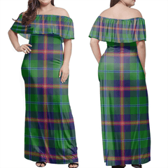 Clan Young Modern Tartan Hawaii Dress YX51 Clan Young Tartan Hawaii Dress