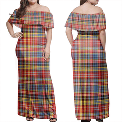 Clan Drummond Of Strathallan Tartan Hawaii Dress BT68 Clan Hall Tartan Hawaii Dress