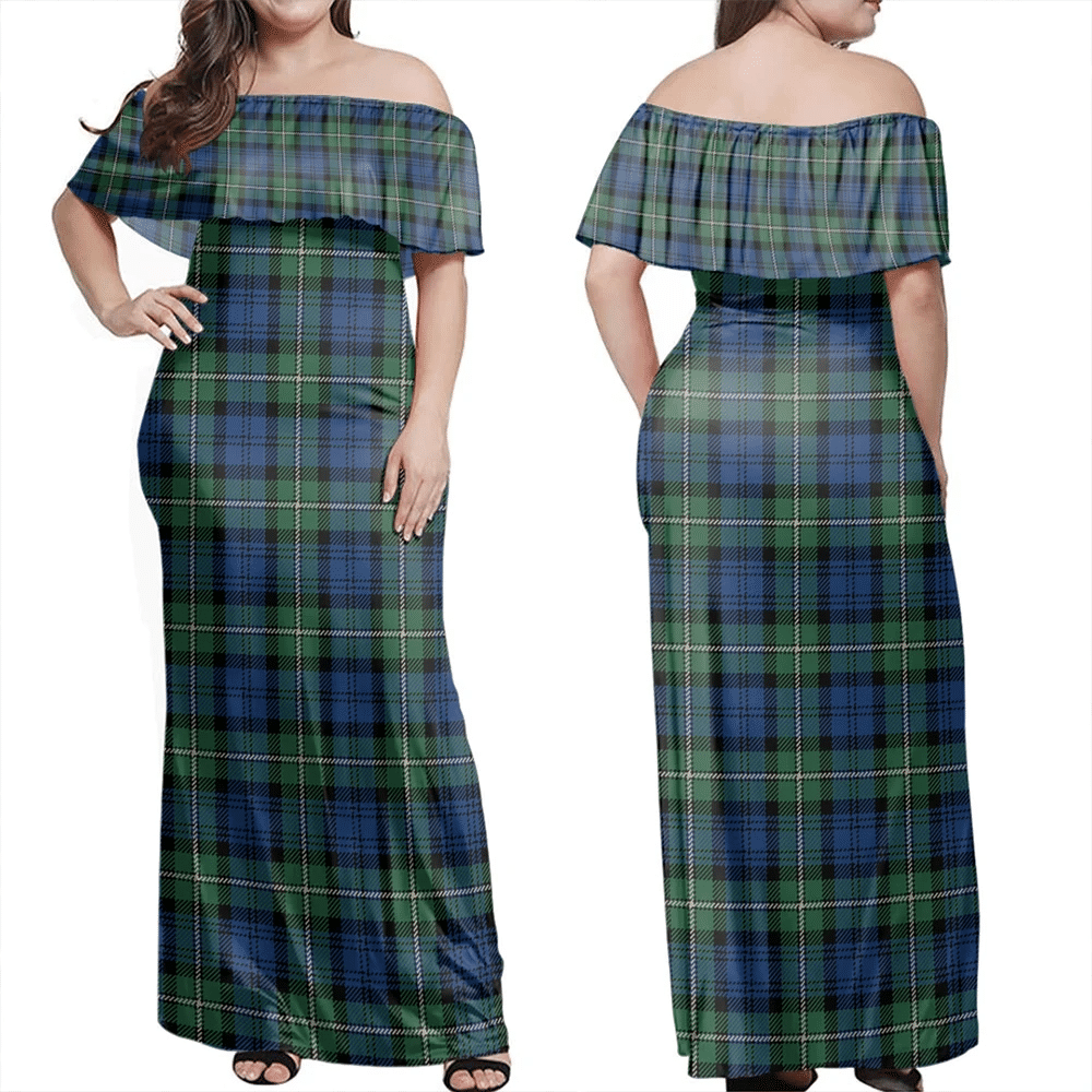 Clan Forbes Ancient Tartan Hawaii Dress DK53 Clan Forbes Tartan Hawaii Dress