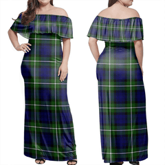 Clan Forbes Modern Tartan Hawaii Dress WM64 Clan Forbes Tartan Hawaii Dress