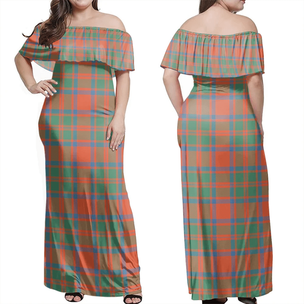 Clan MacKintosh Ancient Tartan Hawaii Dress LK52 Clan MacKintosh / MacIntosh Tartan Hawaii Dress