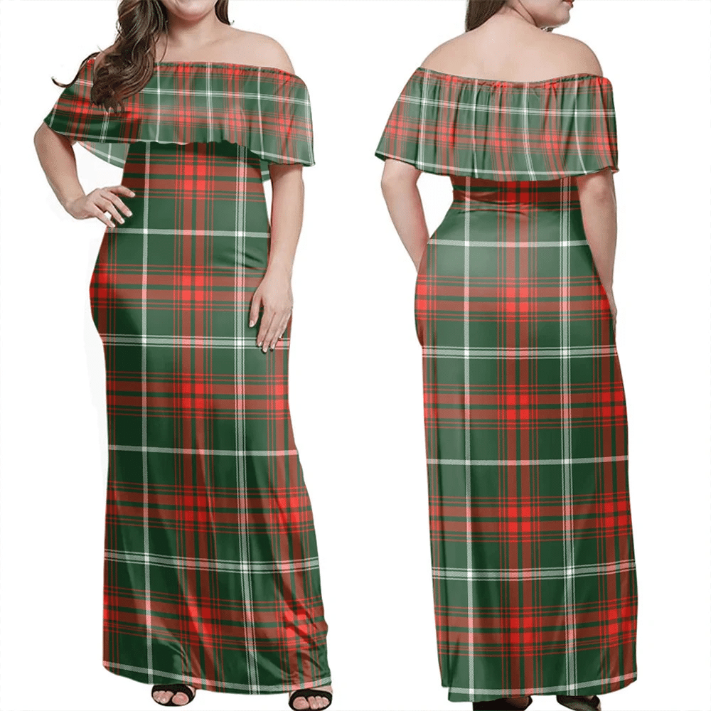 Clan Prince Of Wales Tartan Hawaii Dress TK77 Clan Prince_of Wales Tartan Hawaii Dress