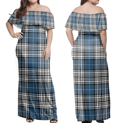 Clan Napier Modern Tartan Hawaii Dress MO60 Clan Napier Tartan Hawaii Dress