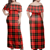 Clan Wallace Hunting Red Tartan Hawaii Dress FD35 Clan Wallace Tartan Hawaii Dress