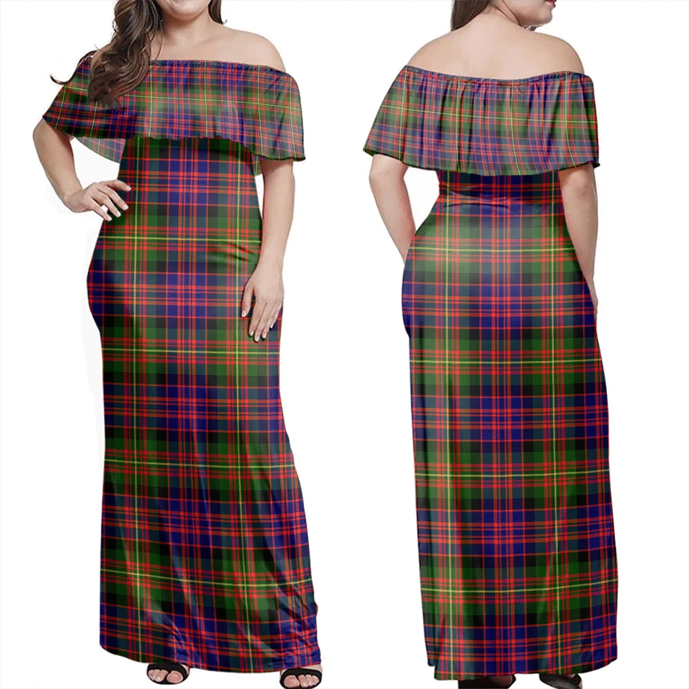 Clan Carnegie Modern Tartan Hawaii Dress FR31 Clan Carnegie Tartan Hawaii Dress