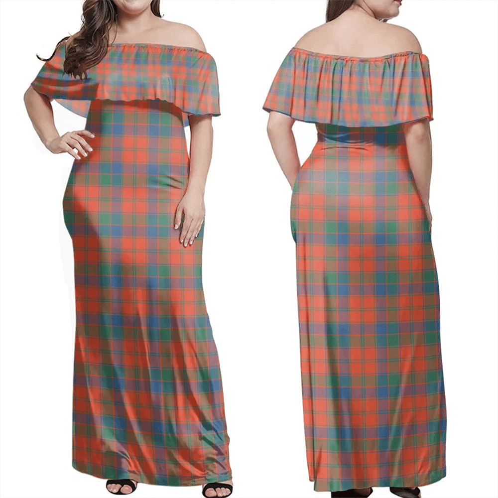 Clan Robertson Ancient Tartan Hawaii Dress PH86 Clan Robertson Tartan Hawaii Dress