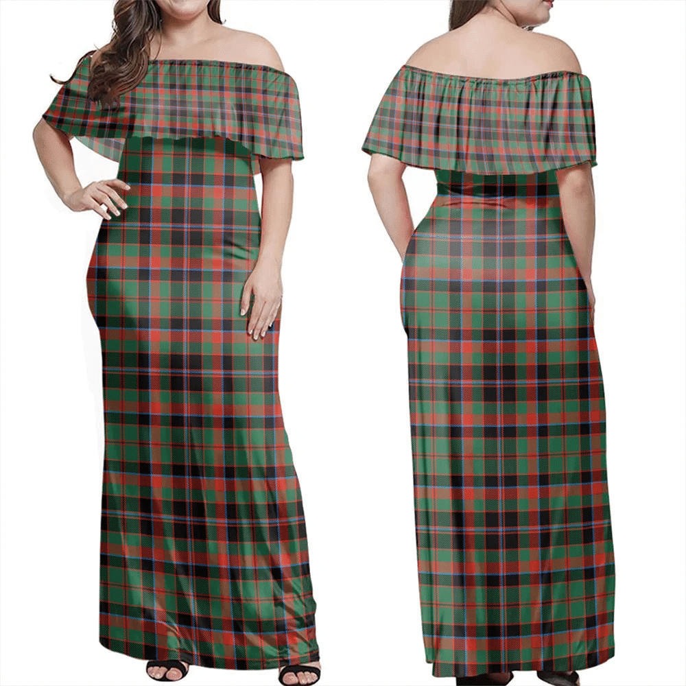 Clan Cumming Hunting Ancient Tartan Hawaii Dress NB15 Clan Cumming Tartan Hawaii Dress