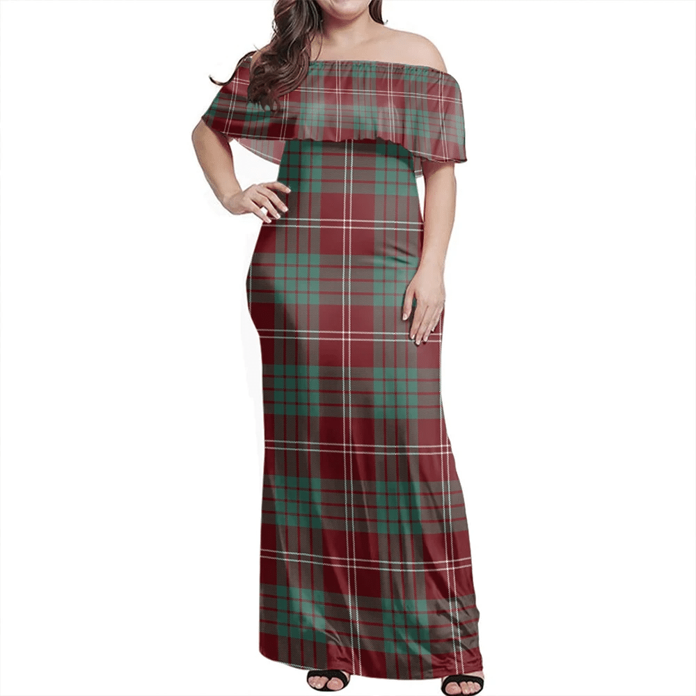 Clan Crawford Modern Tartan Hawaii Dress CO16 Clan Crawford Tartan Hawaii Dress