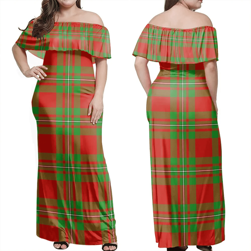 Clan MacGregor Modern Tartan Hawaii Dress UA53 Clan MacGregor Tartan Hawaii Dress