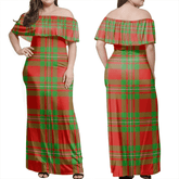 Clan MacGregor Modern Tartan Hawaii Dress UA53 Clan MacGregor Tartan Hawaii Dress