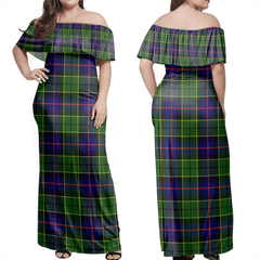 Clan Forsyth Modern Tartan Hawaii Dress SO71 Clan Forsyth Tartan Hawaii Dress