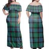 Clan Stewart Old Ancient Tartan Hawaii Dress IY20 Clan Stewart Tartan Hawaii Dress
