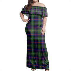 Clan Malcolm Modern Tartan Hawaii Dress UG23 Clan Malcolm Tartan Hawaii Dress