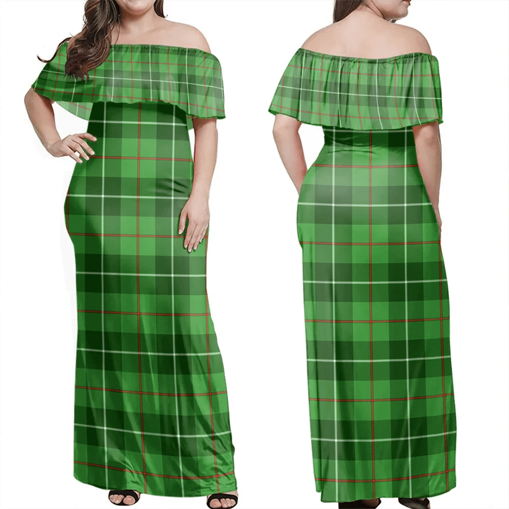 Clan Galloway District Tartan Hawaii Dress PS49 Clan Galloway Tartan Hawaii Dress