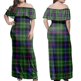 Clan Leslie Hunting Ancient Tartan Hawaii Dress VN55 Clan Leslie Tartan Hawaii Dress