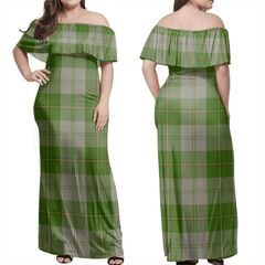 Clan Cunningham Dress Green Dancers Tartan Hawaii Dress DN49 Clan Cunningham Tartan Hawaii Dress