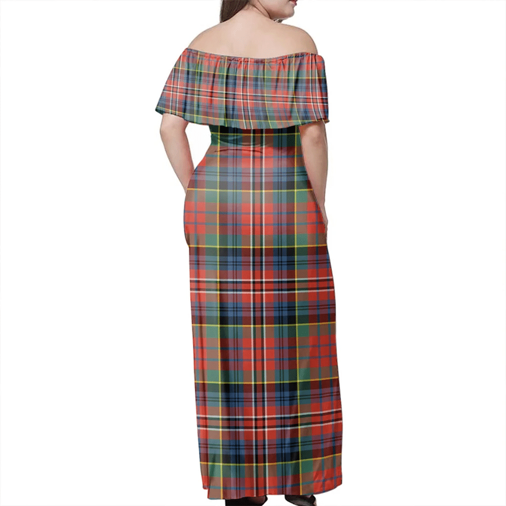 Clan MacPherson Ancient Tartan Hawaii Dress CJ37 Clan MacPherson Tartan Hawaii Dress