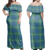 Clan Hamilton Hunting Ancient Tartan Hawaii Dress JF48 Clan Hamilton Tartan Hawaii Dress